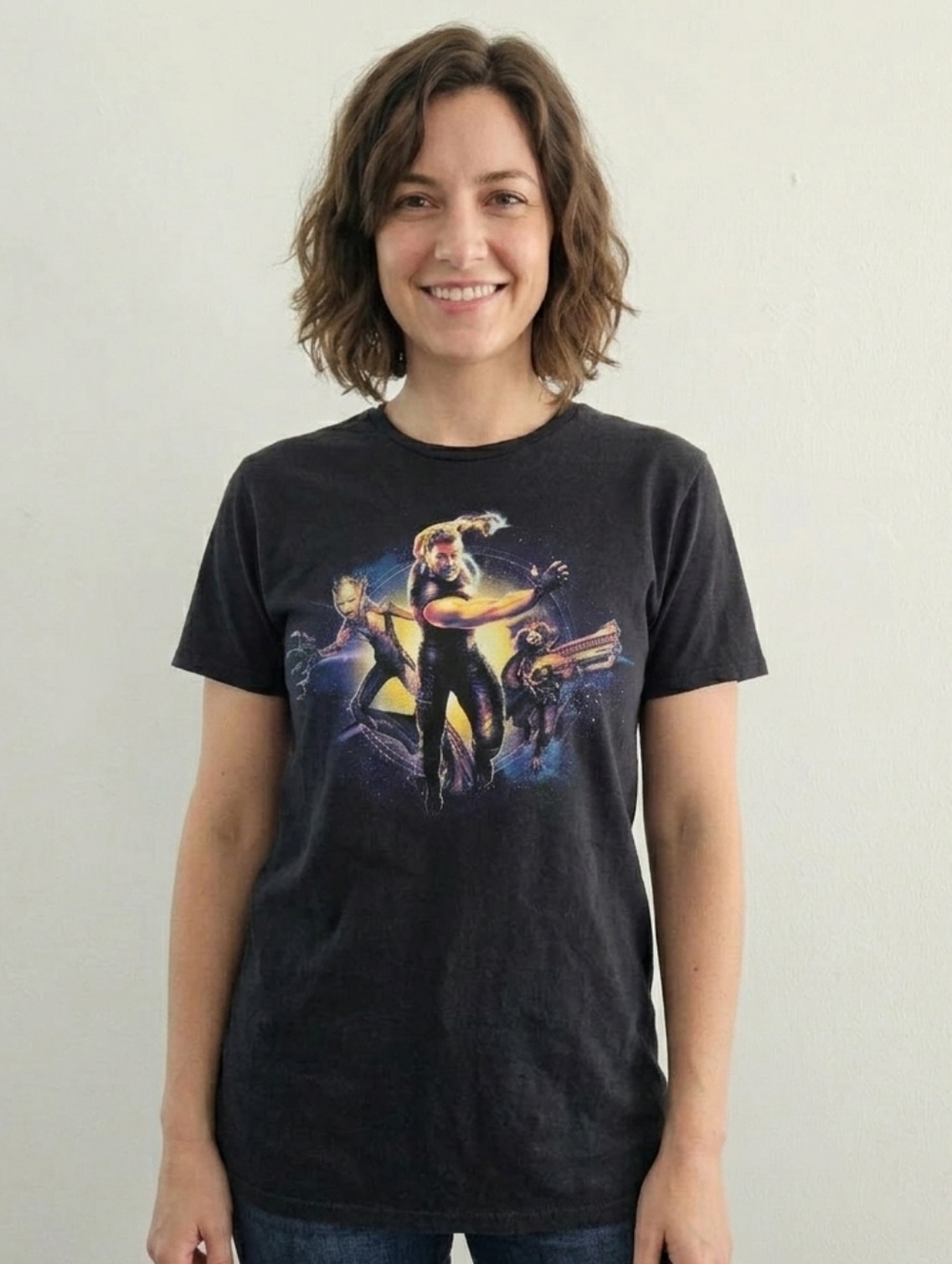 Marvel Avengers Infinity War Thor Groot Rocket Unisex Graphic Tee - Picture 2 of 10